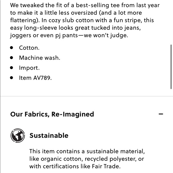 J Crew Long Sleeve Slub Cotton T-shirt in Stripe - Picture 2 of 5